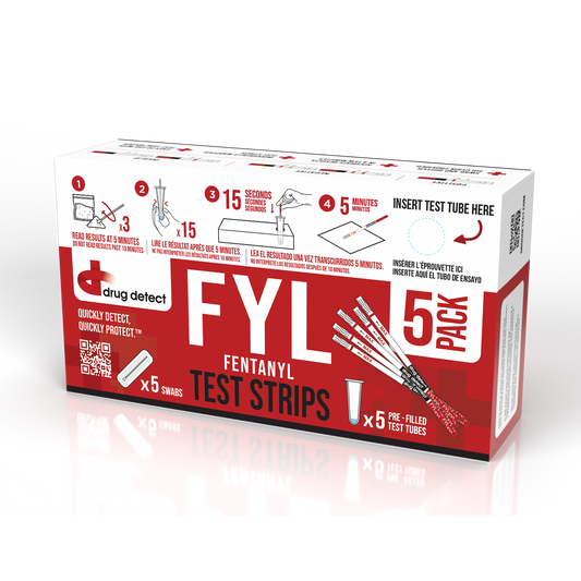 Drug Detect Fentanyl (FYL) Test Kit 5-pack