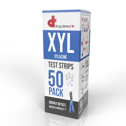 Drug Detect Xylazine (XYL) Test Strips 50-pack (Resealable Container)