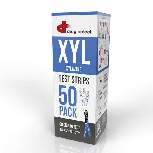 Drug Detect Xylazine (XYL) Test Strips 50-pack (Resealable Container)