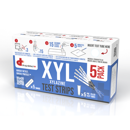 Drug Detect Xylazine (XYL) Test Kit 5-pack