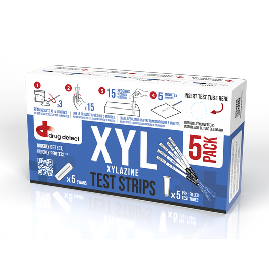 Drug Detect Xylazine (XYL) Test Kit 5-pack