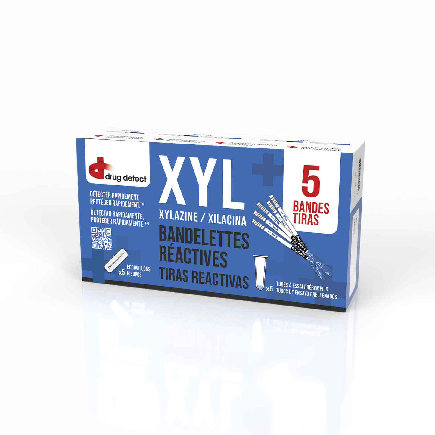 Drug Detect Xylazine (XYL) Test Kit 5-pack