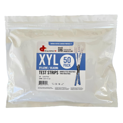 Drug Detect Xylazine (XYL) Test Strips 50-pack (Individual Pouches)