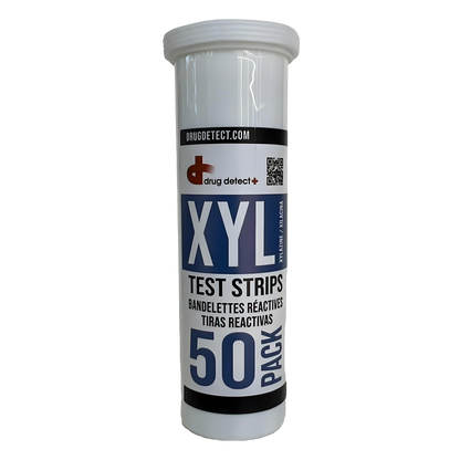 Drug Detect Xylazine (XYL) Test Strips 50-pack (Resealable Container)